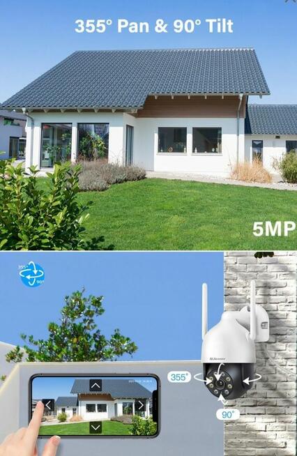 KAMERA Wi-Fi KĄT WIDZENIA 360