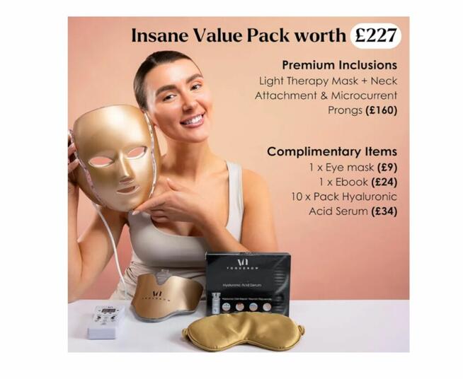 Maska Do Twarzy Z Terapią Światłem LED Dermawave 7 Colors