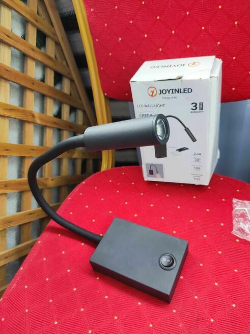 Lampa Czarna nad Lustro Obraz do czytania kinkiet ścienny