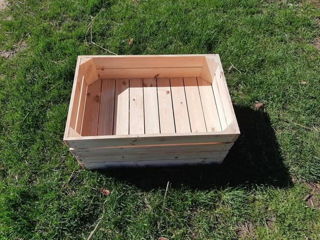 Skrzynka drewniana niska NUMER-8 szlifowana 60×40×13.5