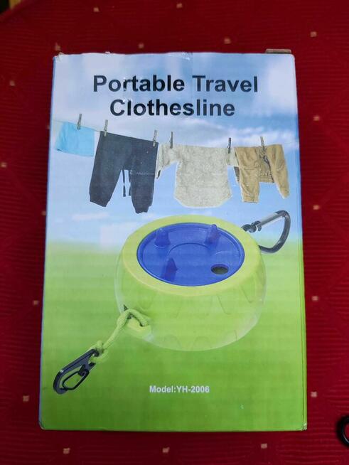 Linka do Prania podróżna przenośna Kempingowa turystyczna