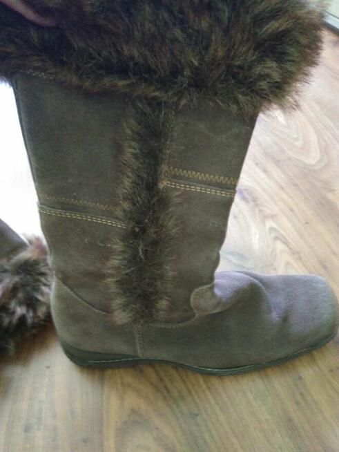 zamszowe buty zimowe, rozmiar 40