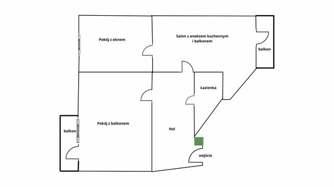 3 pokoje, duże mieszkanie w Oleśnicy - 82 m2 + 10