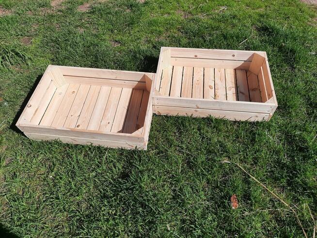 Skrzynka drewniana niska NUMER-8 szlifowana 60×40×13.5