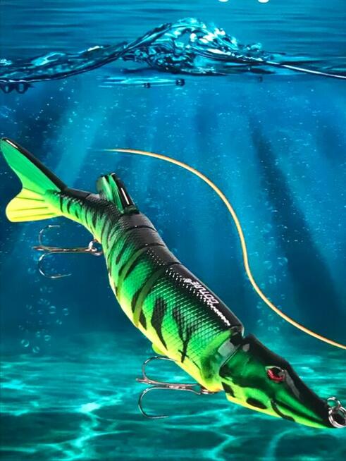 Spinning wobler przegubowy super łowny sandacz szczupak XL