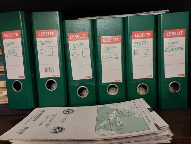 Mapy lotnicze Europy -Jeppesena