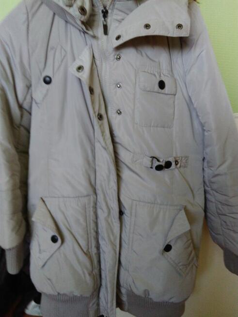 Kurtka zimowa w kolorze szarym, rozmiar M