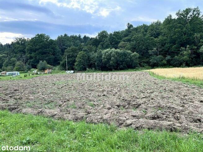 Działka nad rzeką (Sanem) z linią brzegową