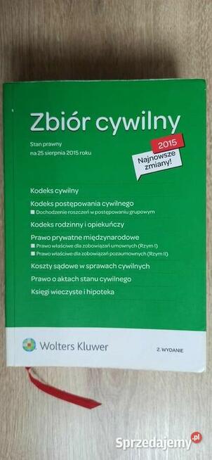 Zbiór cywilny 2015 Wolters Kluwer wyd. drugie