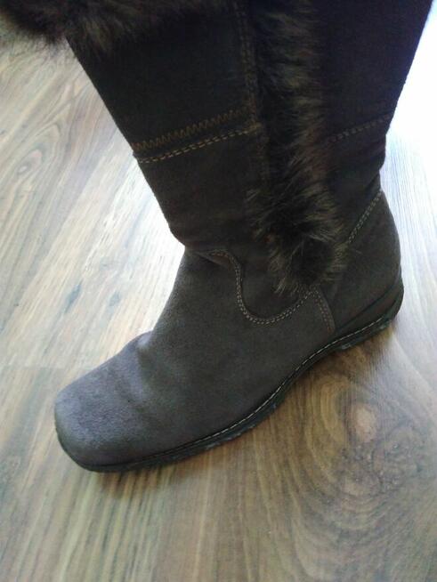 zamszowe buty zimowe, rozmiar 40