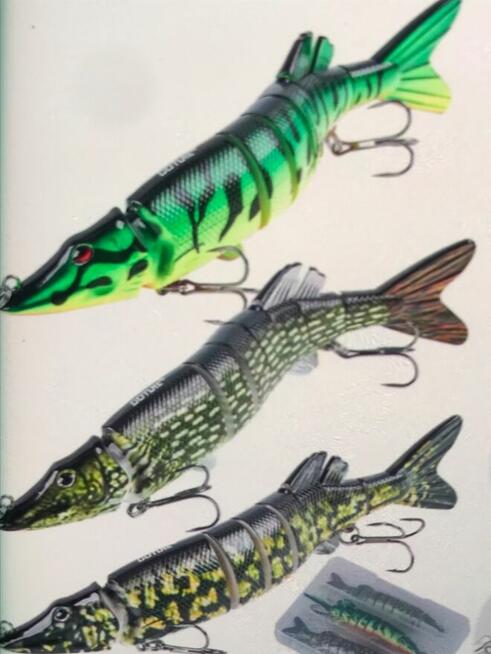 Spinning wobler przegubowy super łowny sandacz szczupak XL