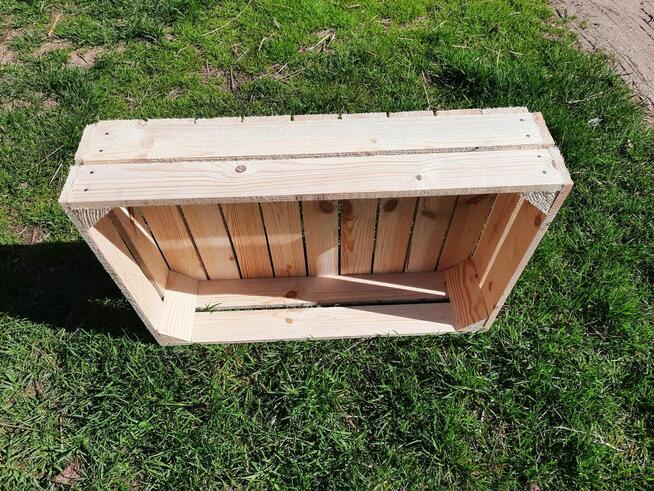 Skrzynka drewniana niska NUMER-8 szlifowana 60×40×13.5