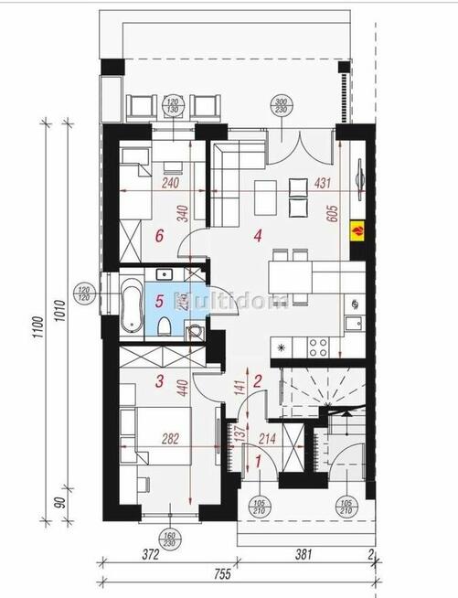 Mieszkanie, 55 m², Borek Szlachecki