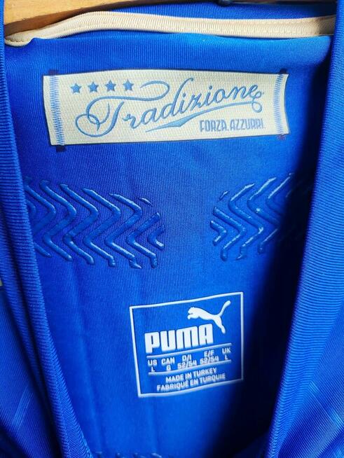 Koszulka Sportowa Piłkarska Włochy Italia Puma niebieska