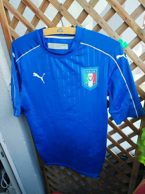 Koszulka Sportowa Piłkarska Włochy Italia Puma niebieska