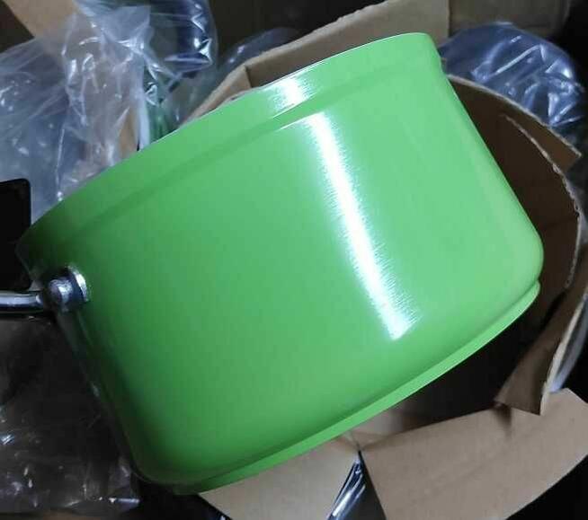 Komplet garnki z powłoką ceramiczną 7el zielone