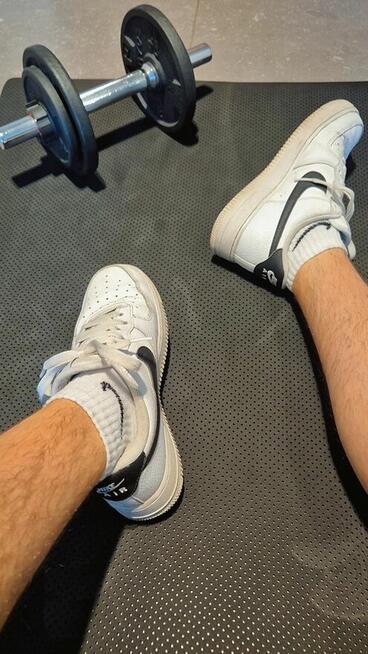 Buty Nike Air force 1, buty aktywnego byczka z siłowni