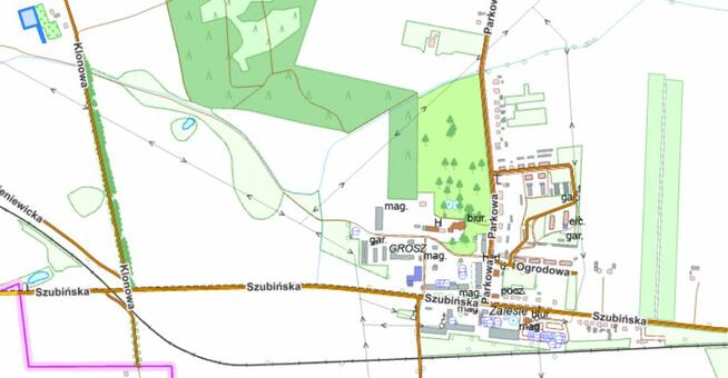 Działka rolno budowlana. 2159 m². Zalesie, Szubin