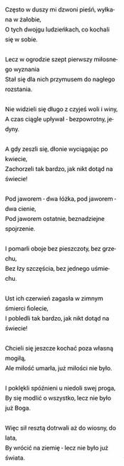Chciałbym przydarzyć się Tobie jeszcze jeden raz ...