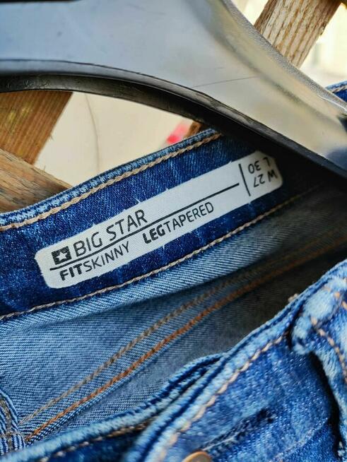 Spodnie Big Star dżinsy jans niebieskie W27 L30