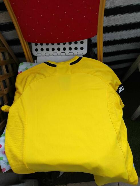 Koszulka Sportowa Zina Piłkarska żółta Contrado krótkrękaw