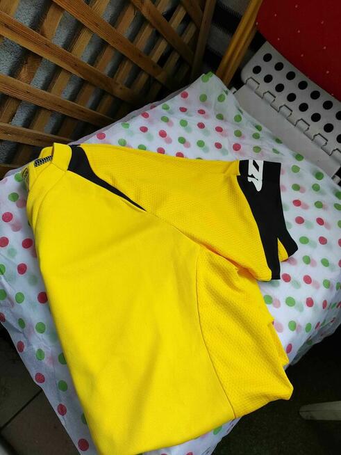 Koszulka Sportowa Zina Piłkarska żółta Contrado krótkrękaw