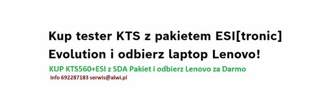 KTS 560 9500 pln brutto +SDA abonament i lenovo free