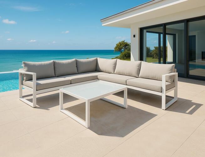 Narożnik ogrodowy Kamelia szary