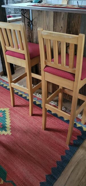 Hokery, krzesła barowe 3 szt