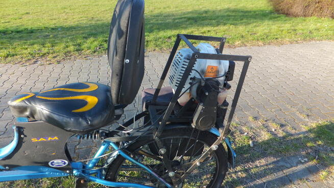 rower poziomy LWB z silnikiem spalinowym 50cm sprzedam