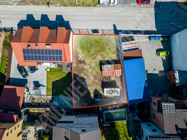 Centrum - działka z projektem budynku usługowego