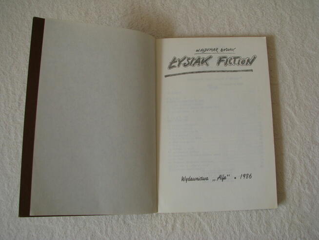 Łysiak Fiction, Waldemar Łysiak. Wydanie I