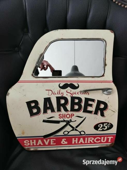 Barber Shop Salon Fryzjerski Piękna Dekoracja Retro Vintage