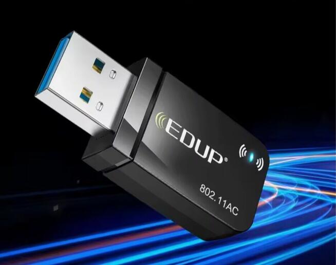 ADAPTER SIECIOWY FIRMY EDUP WIFI USB 3.0 1300 Mbps DONGLE 80
