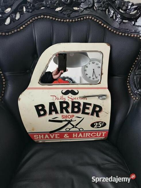 Barber Shop Salon Fryzjerski Piękna Dekoracja Retro Vintage