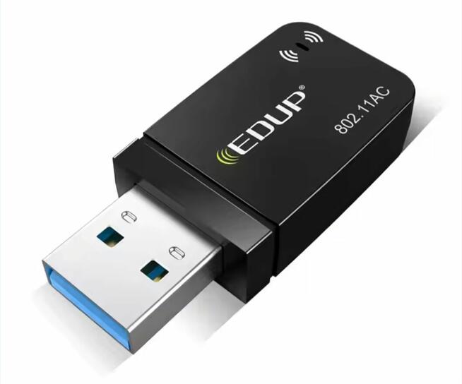 ADAPTER SIECIOWY FIRMY EDUP WIFI USB 3.0 1300 Mbps DONGLE 80