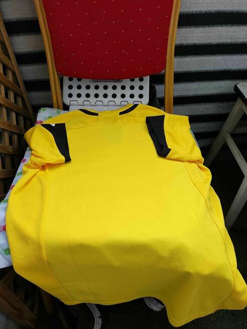 Koszulka Sportowa Zina Piłkarska żółta Contrado krótkrękaw