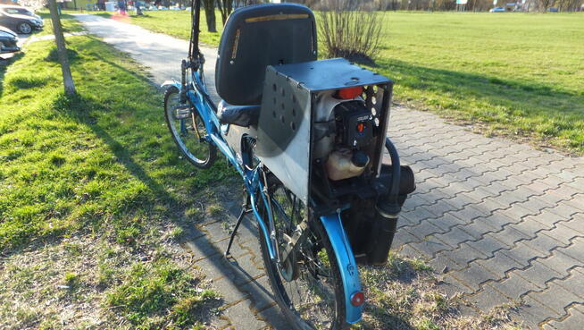 rower poziomy LWB z silnikiem spalinowym 50cm sprzedam