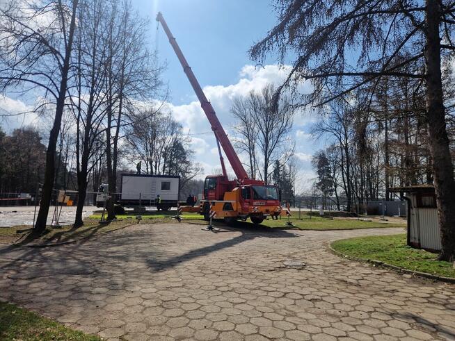 Dźwig Usługi Dźwigowe Wynajem Podnośnik Koszowy