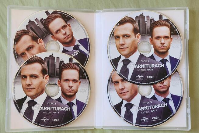 W garniturach sezon 5 box 4 płyty dvd