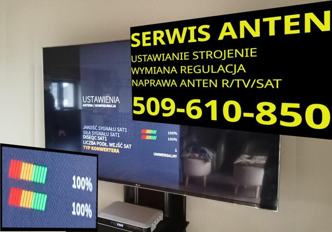 CANAL+ POLSAT NC+ DVBT montaż ustawienie serwis anten Marki