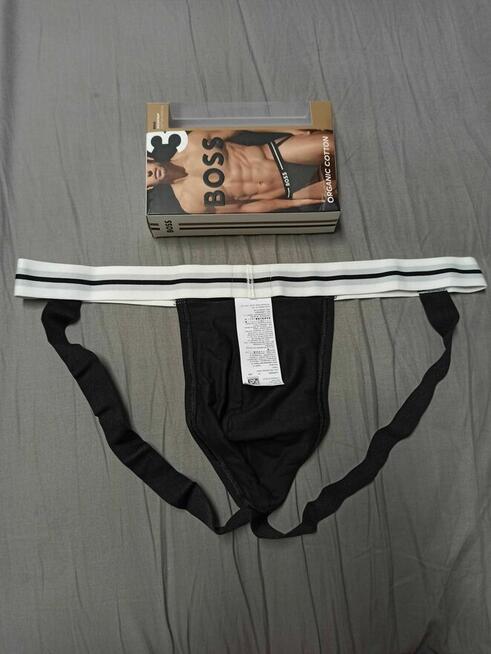 Jockstrap BOSS czarne majtki XL jockstrapy sport siłownia
