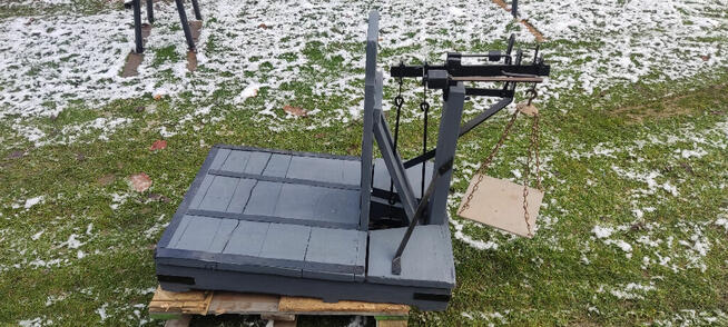 Waga drewniana szalkowa gospodarcza Inwentarzowa