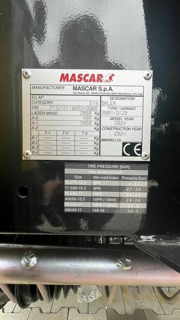 Stałokomorowa prasa belująca MASCAR Corsa 420