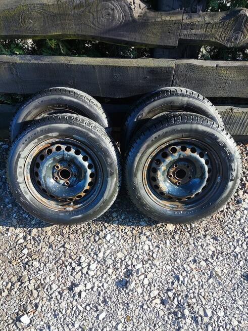 koła stalowe 15 VW Golf V, komplet 4 sztuki na zimówkach