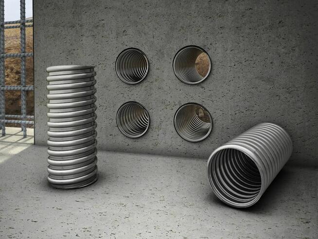 Szalunek tracony okrągła rura TULO / ROBUSTA