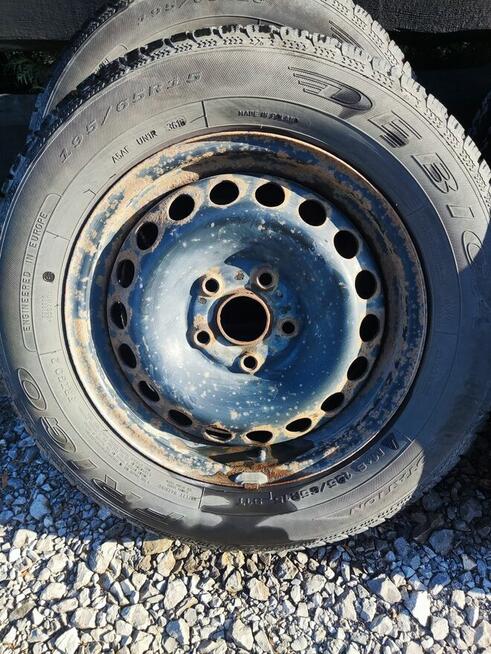 koła stalowe 15 VW Golf V, komplet 4 sztuki na zimówkach