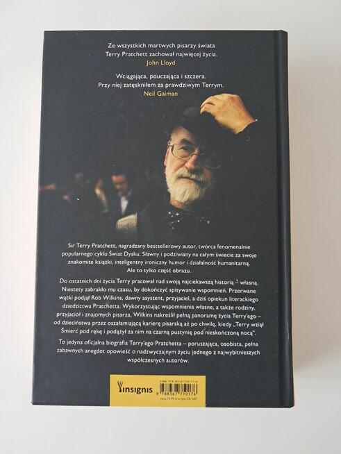 Książka „Terry Pratchett. Życie z przypisami” R. Wilkins