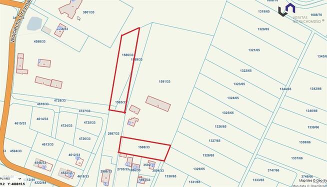 Działka budowlana Gostyń gm. Wyry