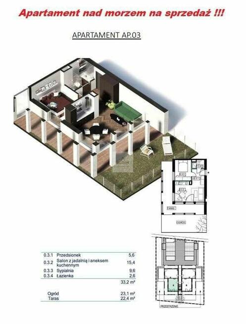 2 pok. Apartament nad morzem na sprzedaż !!!